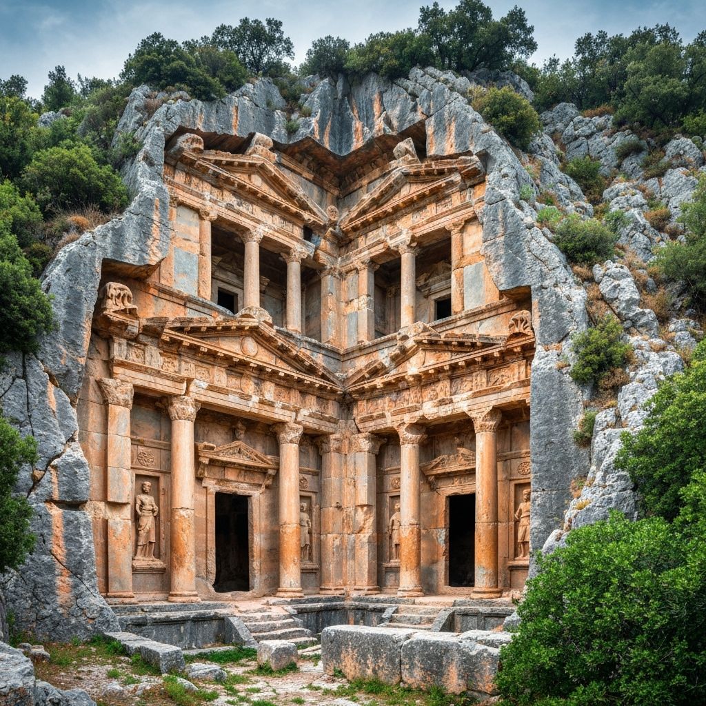 Lycian rock-cut tombs at Olympos